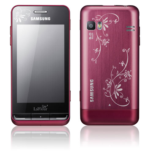 Bada OS powered Wave 723 will come in a dark pink color with white floral 